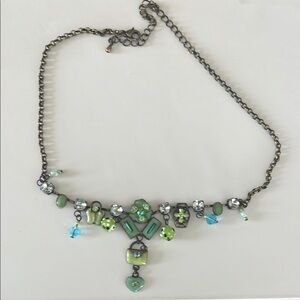 Elegant Green and Blue Necklace